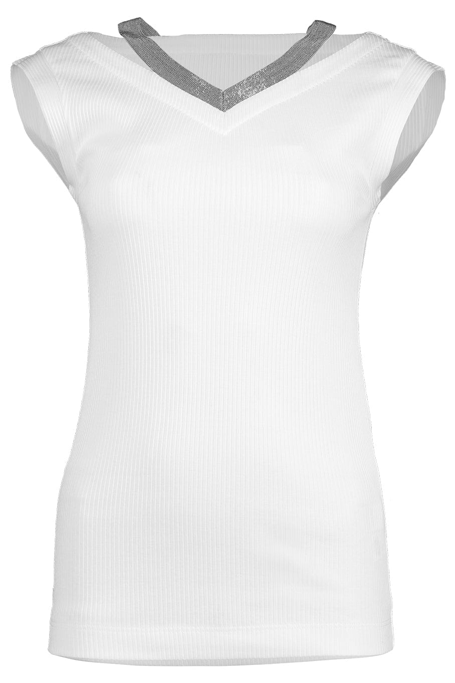 BRUNELLO CUCINELLI-V Neck Tank Top-