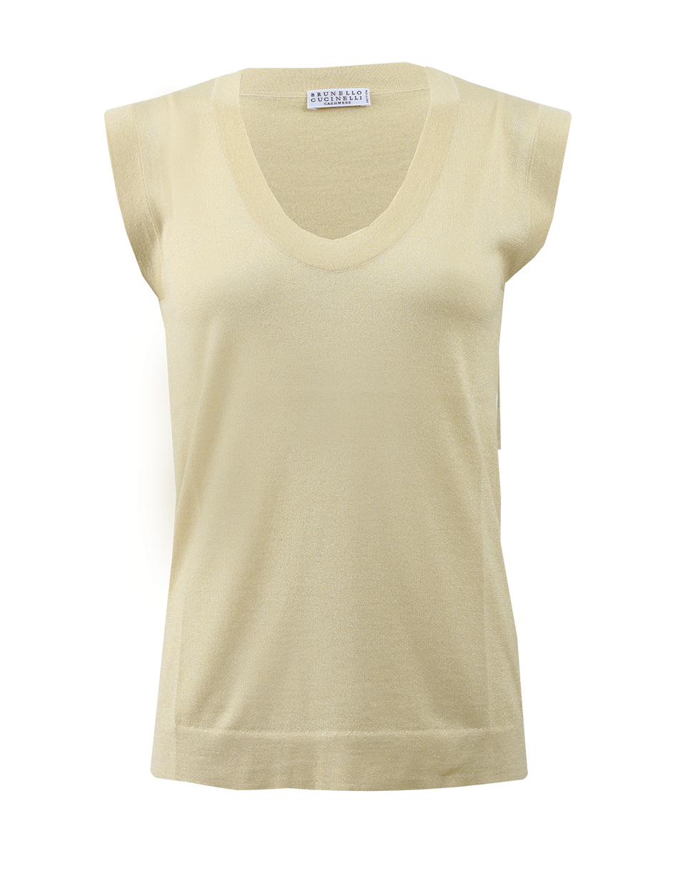 BRUNELLO CUCINELLI-Cashmere Silk Lurex Tank-