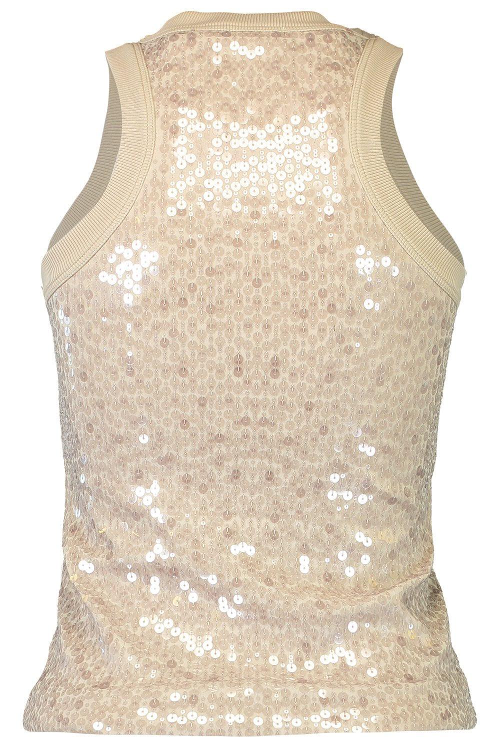 BRUNELLO CUCINELLI-Pailette Tank - Talco-