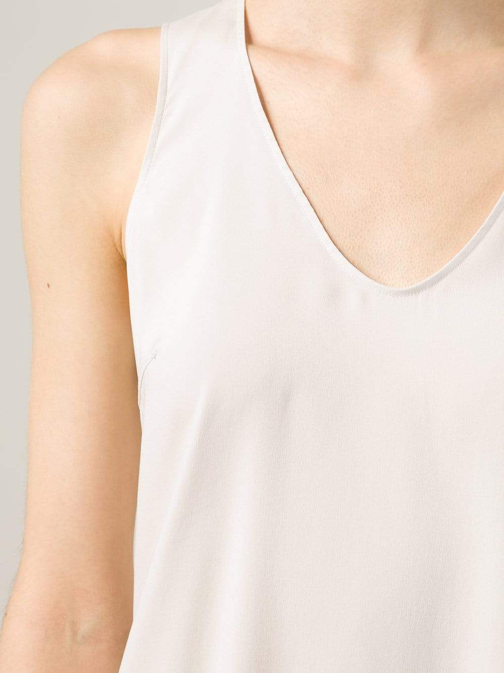 BRUNELLO CUCINELLI-Reversible Silk Tank-