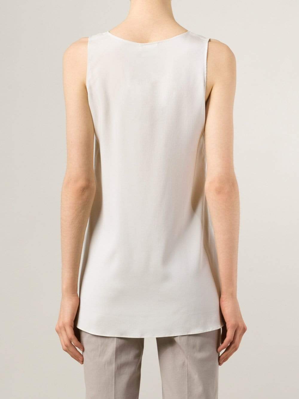 BRUNELLO CUCINELLI-Reversible Silk Tank-