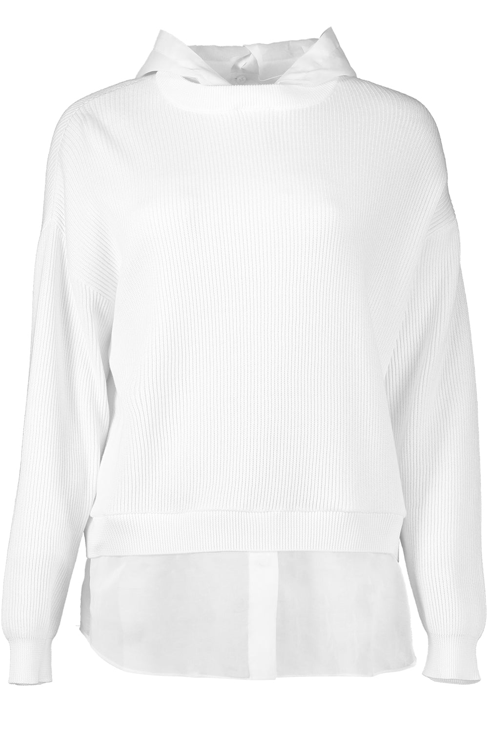 Rib Knit Sweatshirt-WHITE-XS-CLOTHINGTOPTANK-BRUNELLO CUCINELLI