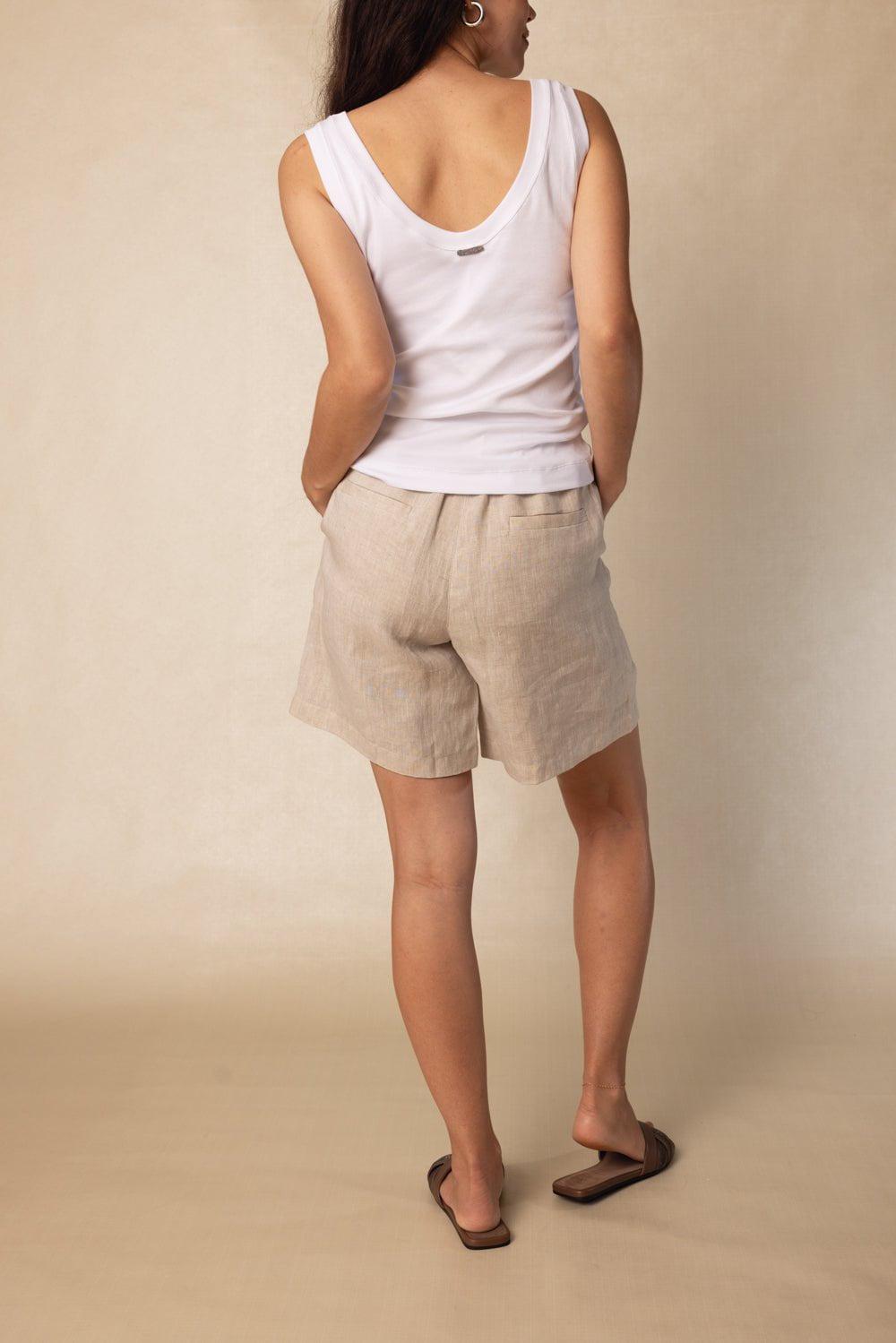 BRUNELLO CUCINELLI-Sleeveless Scoopneck Tank-