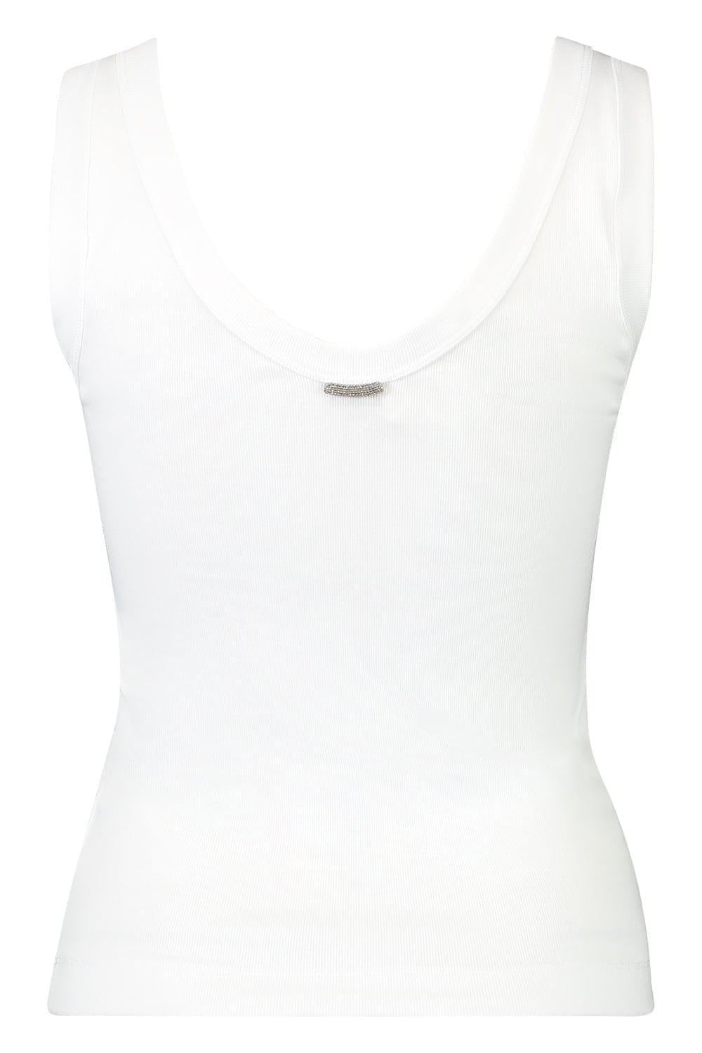 BRUNELLO CUCINELLI-Sleeveless Scoopneck Tank-