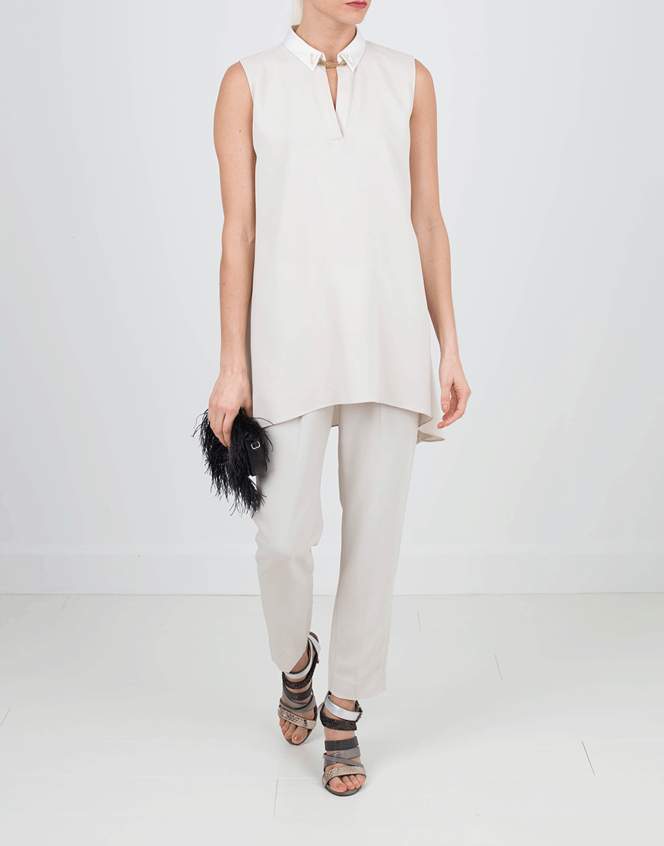 BRUNELLO CUCINELLI-Silk Crepe Tunic-