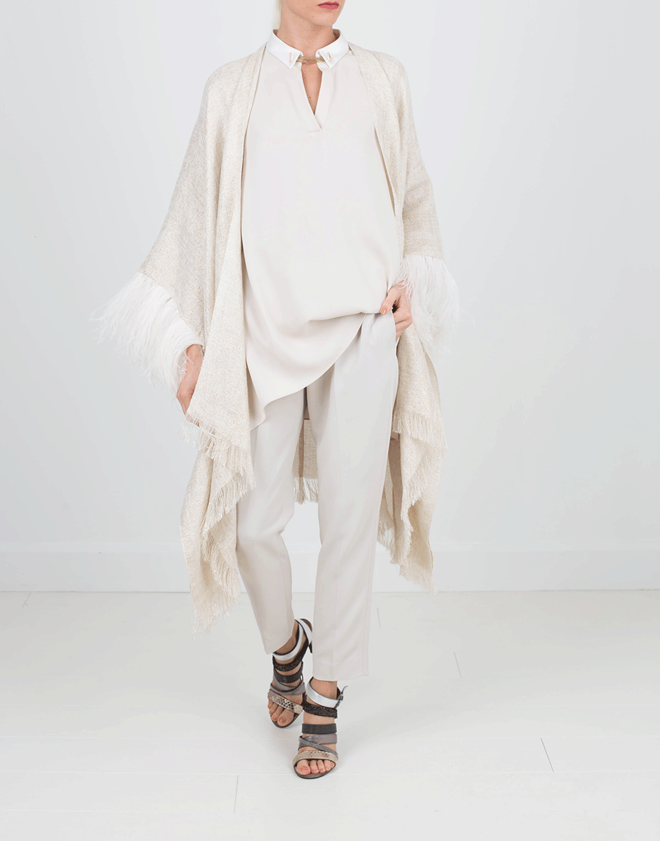 BRUNELLO CUCINELLI-Silk Crepe Tunic-