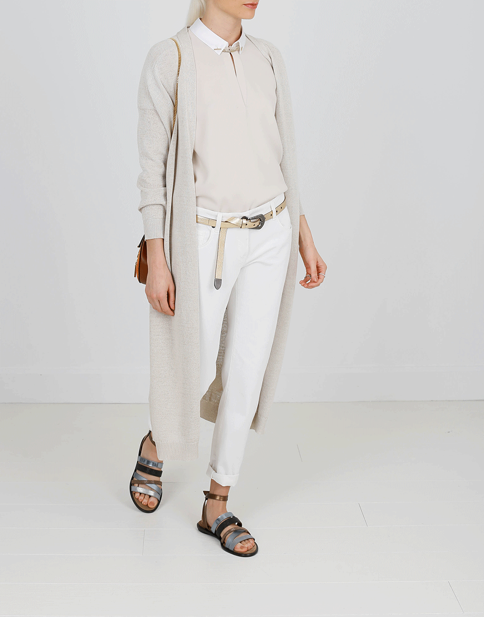 BRUNELLO CUCINELLI-Silk Crepe Tunic-