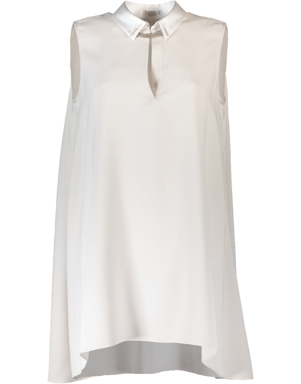 BRUNELLO CUCINELLI-Silk Crepe Tunic-