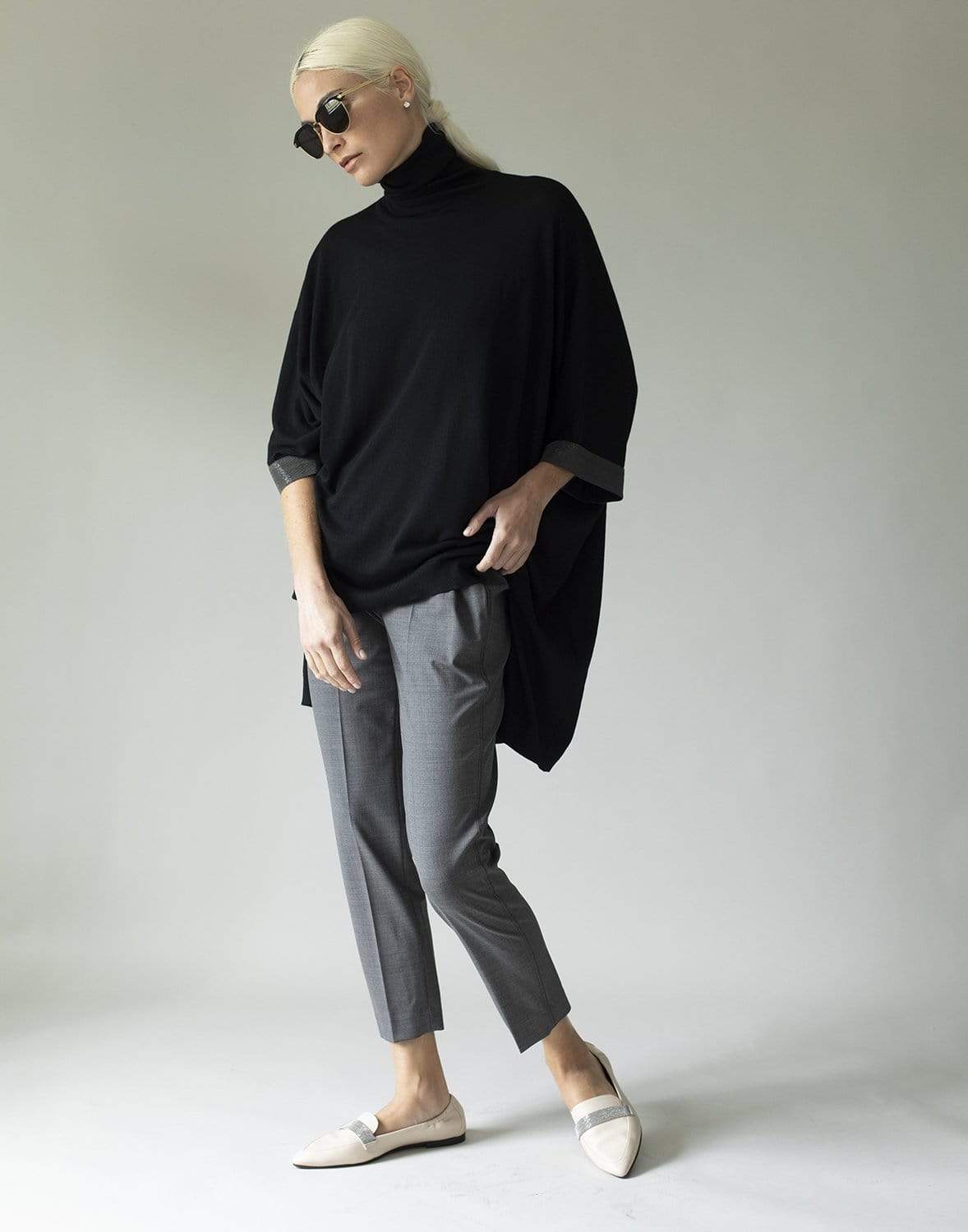 BRUNELLO CUCINELLI-Monili Cuff Turtleneck Tunic-