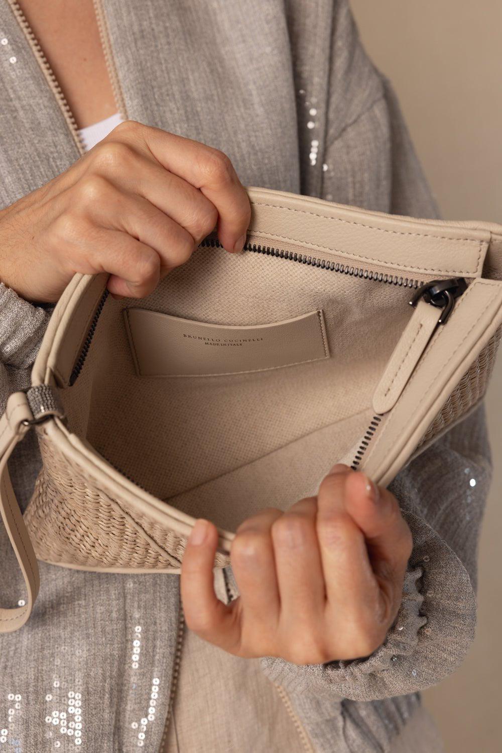 BRUNELLO CUCINELLI-Raffia Clutch-BGECHIAR