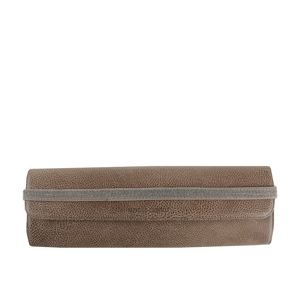 BRUNELLO CUCINELLI-Monili Trim Long Clutch-TANC5291