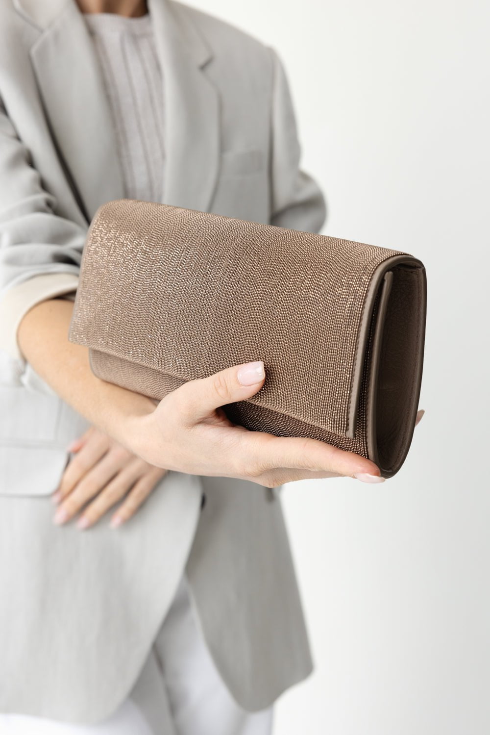 BRUNELLO CUCINELLI-Precious Clutch - Rose Gold-TSTDMORO