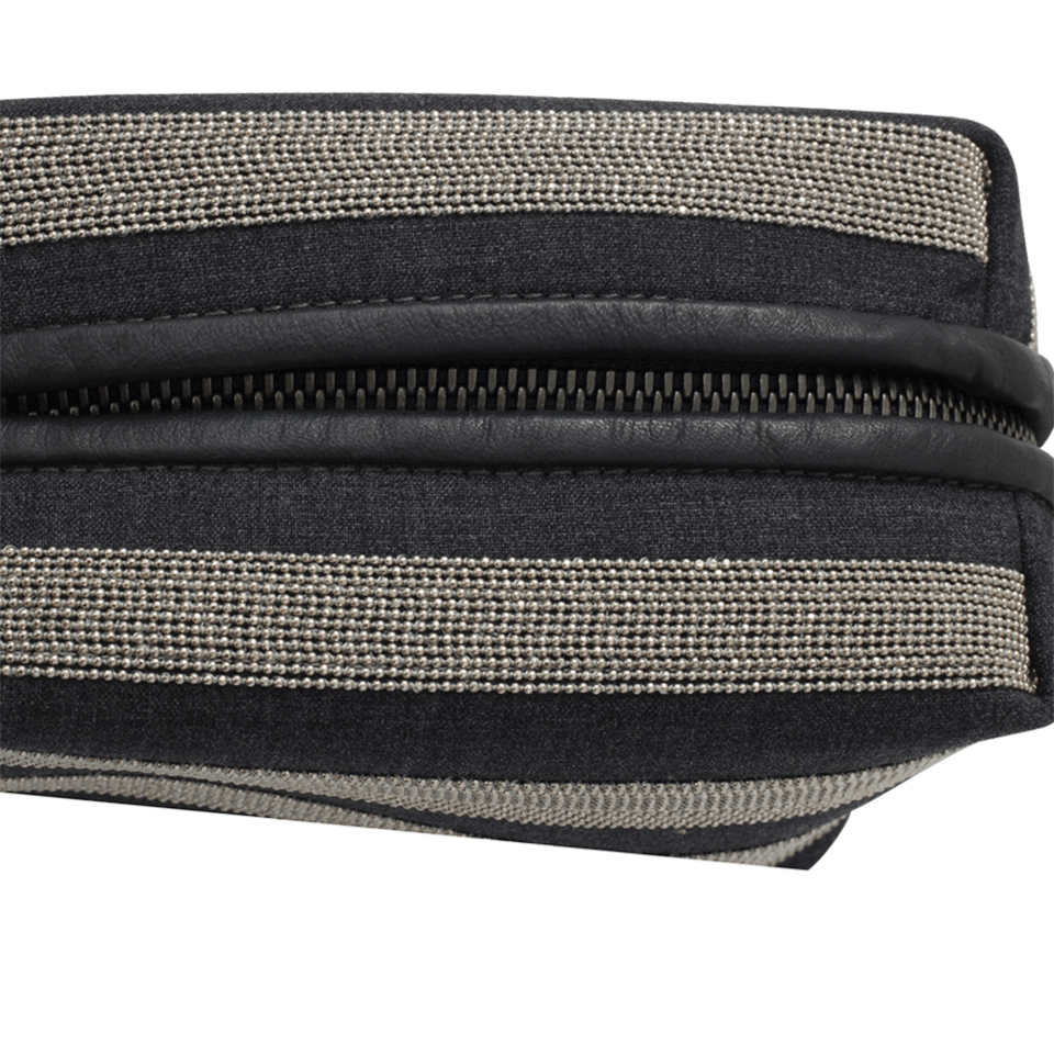 BRUNELLO CUCINELLI-Monili Stripe Box Clutch-VOLCANO
