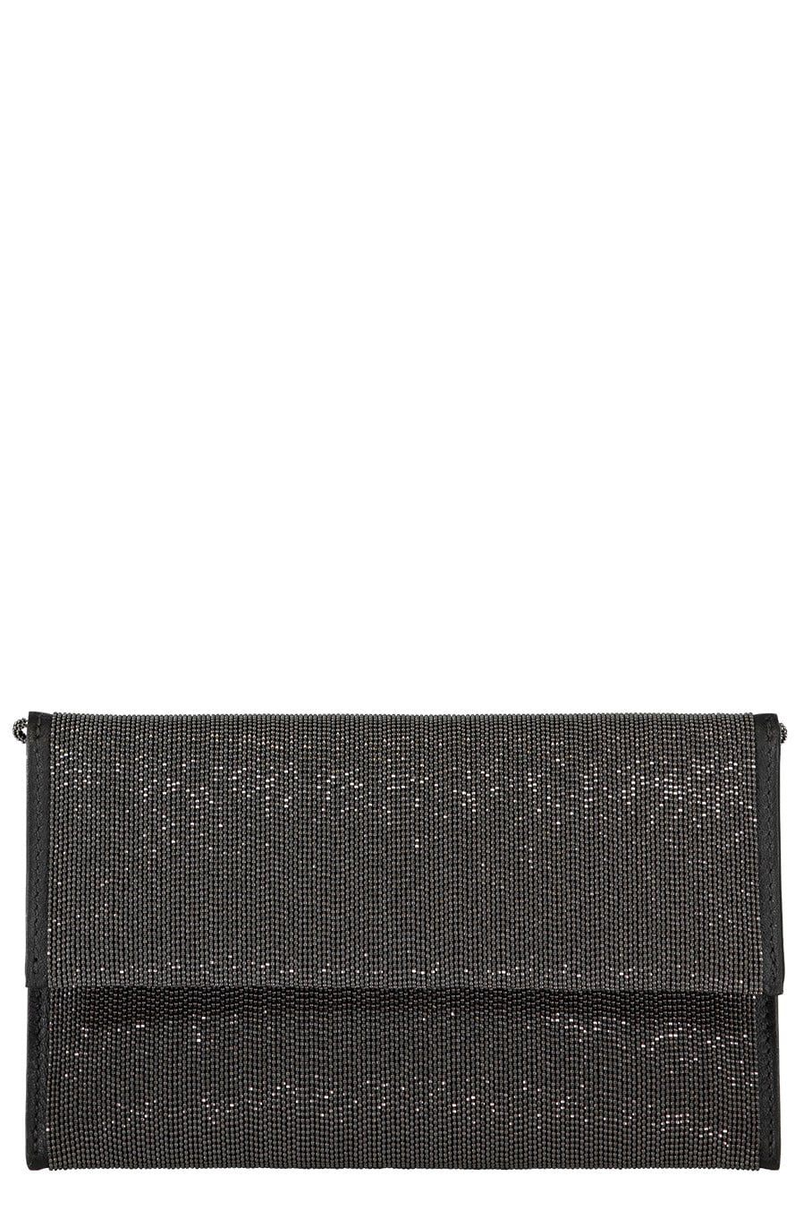 BRUNELLO CUCINELLI-All Over Monili Evening Bag-ULTRABLK