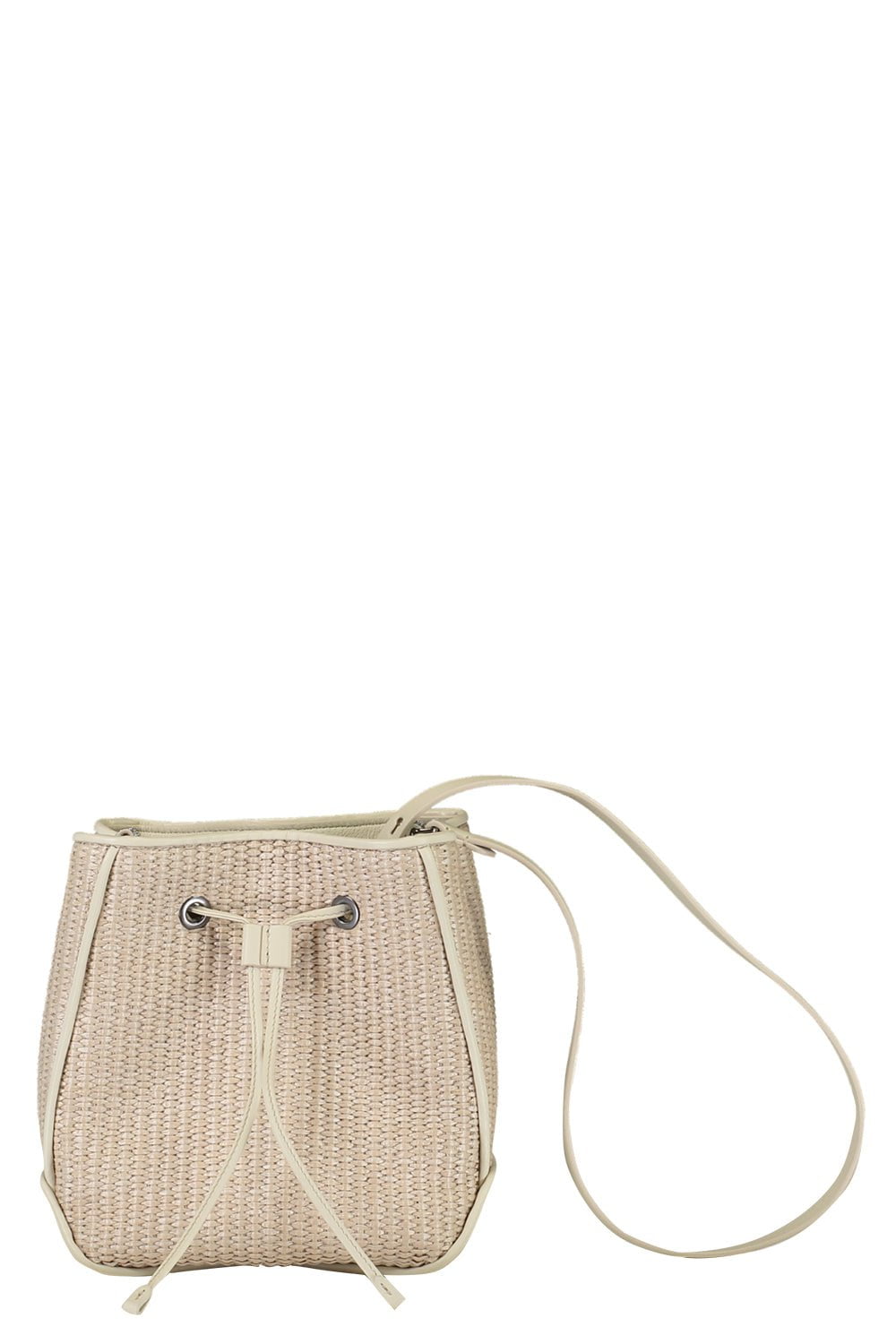 BRUNELLO CUCINELLI-Raffia Bucket Bag-BEIGE