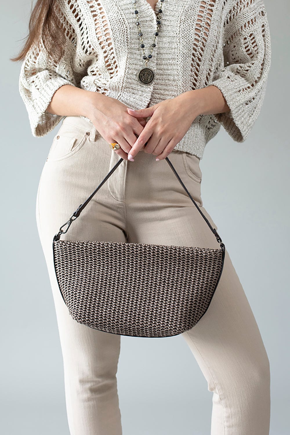 BRUNELLO CUCINELLI-Shoulder Bag-MOCHA