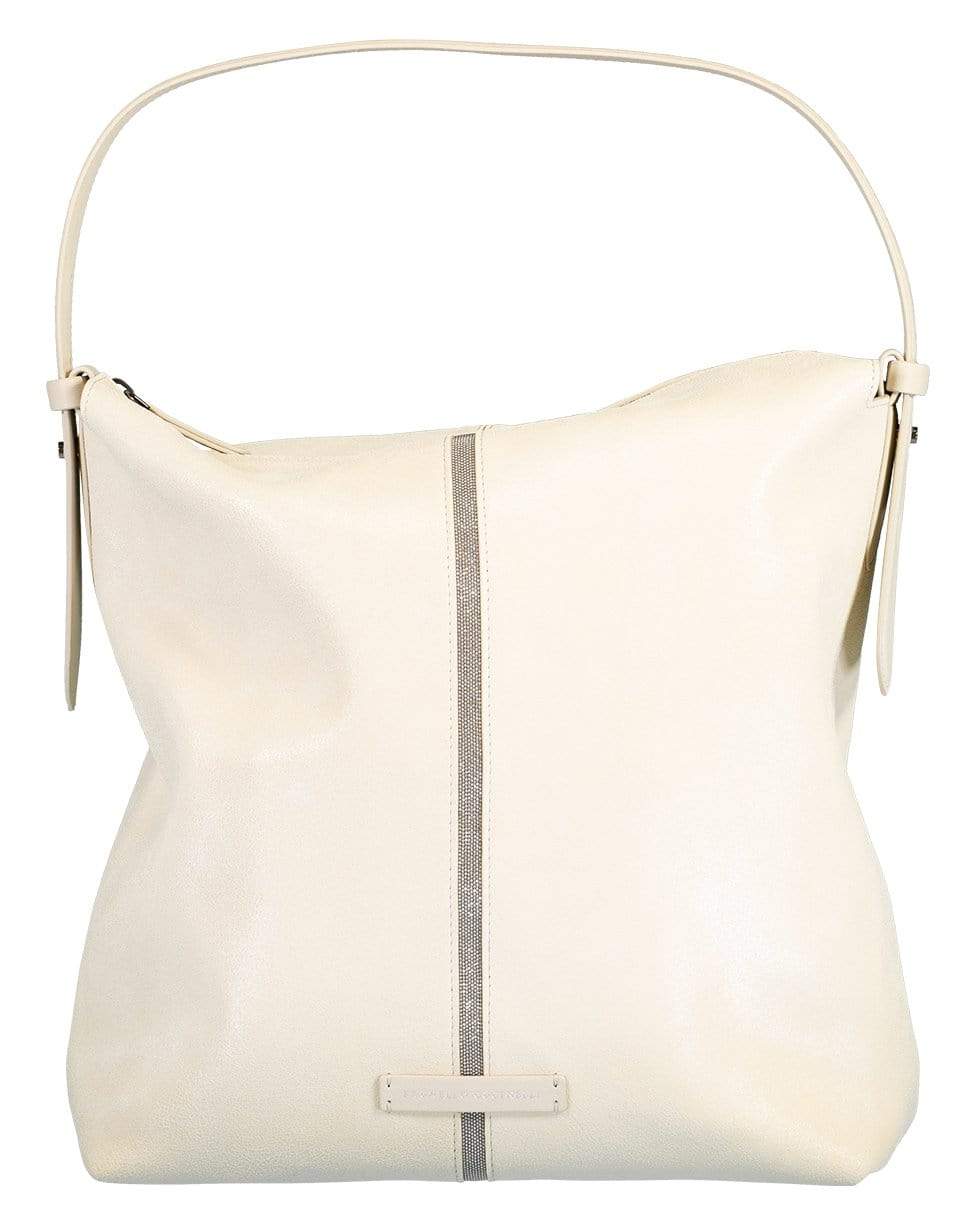 BRUNELLO CUCINELLI-Monili Stripe Shoulder Bag-PANAMA