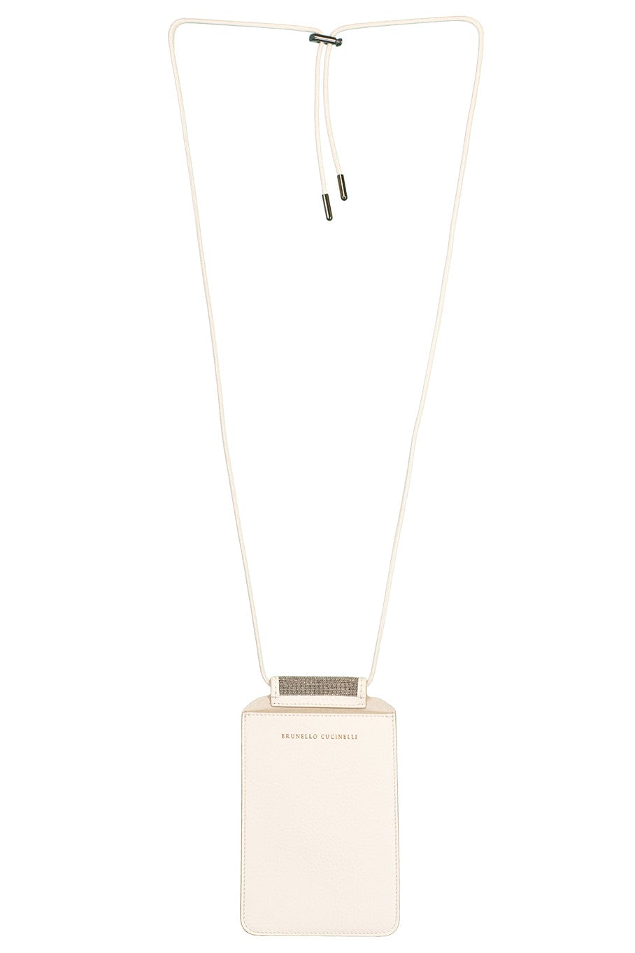 BRUNELLO CUCINELLI-Leather Phone Case-LATTE
