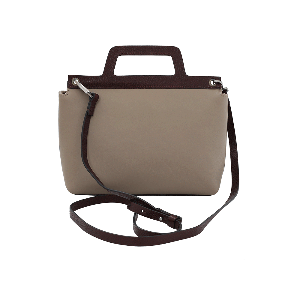 BRUNELLO CUCINELLI-Leather Crossbody-BARK