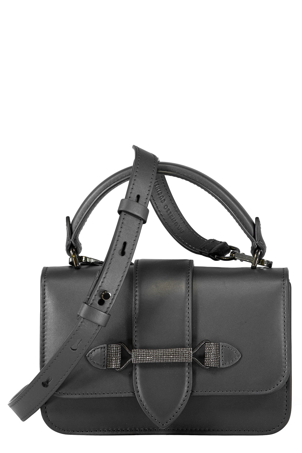 BRUNELLO CUCINELLI-Mini Monili Trim Handbag-OCEANO
