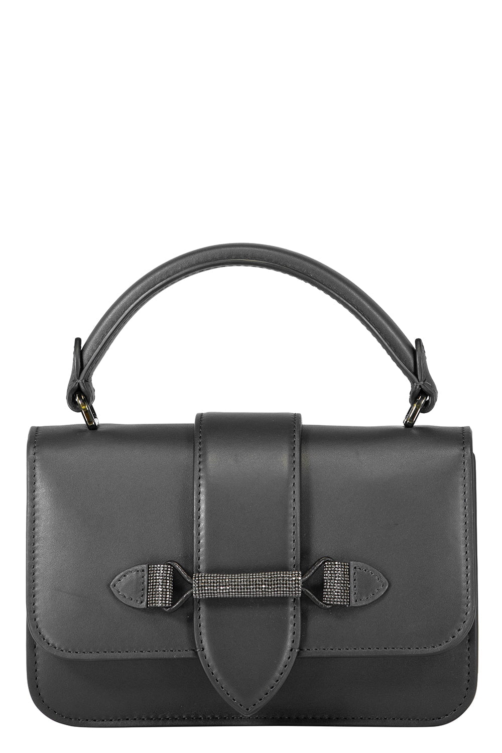 BRUNELLO CUCINELLI-Mini Monili Trim Handbag-OCEANO