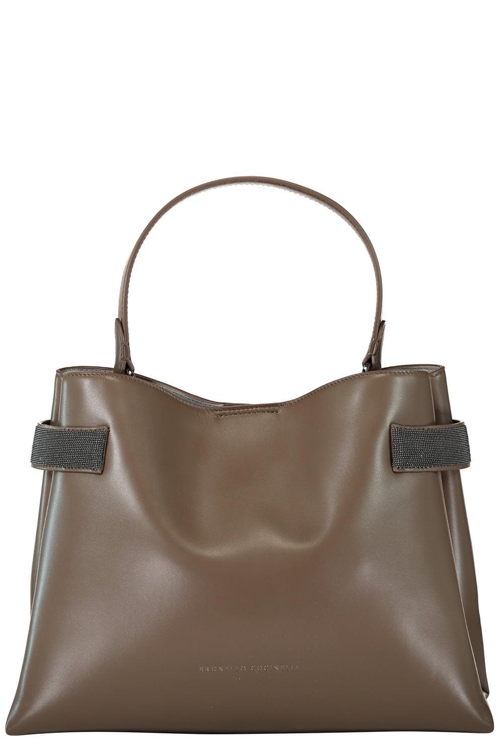 Essence Top Handle Bag-TAWNY-O/S-HANDBAGTOP HANDLE-BRUNELLO CUCINELLI