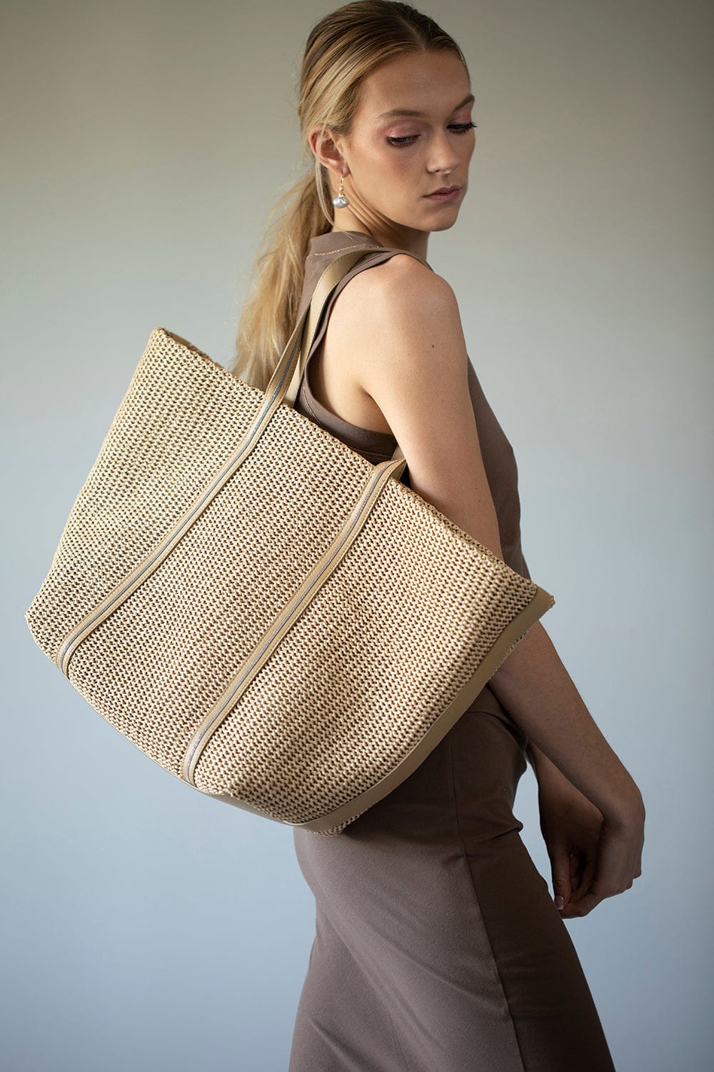 BRUNELLO CUCINELLI-Tote Bag-CORDA