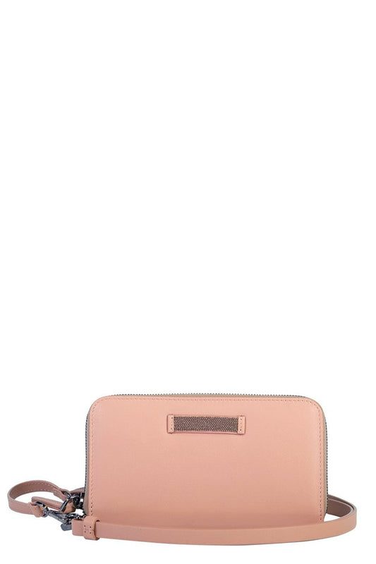 BRUNELLO CUCINELLI-Leather Wallet-PINK