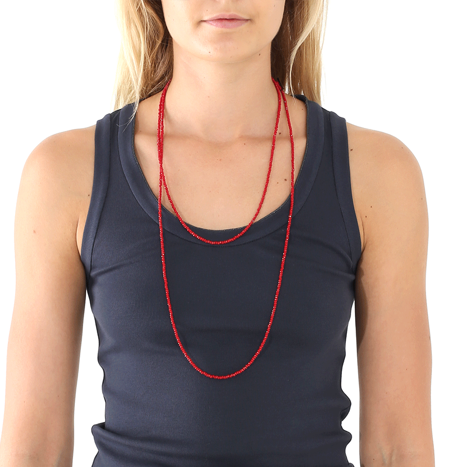 BRUNELLO CUCINELLI-Single Strand Long Monili Bracelet/Necklace-POPPY