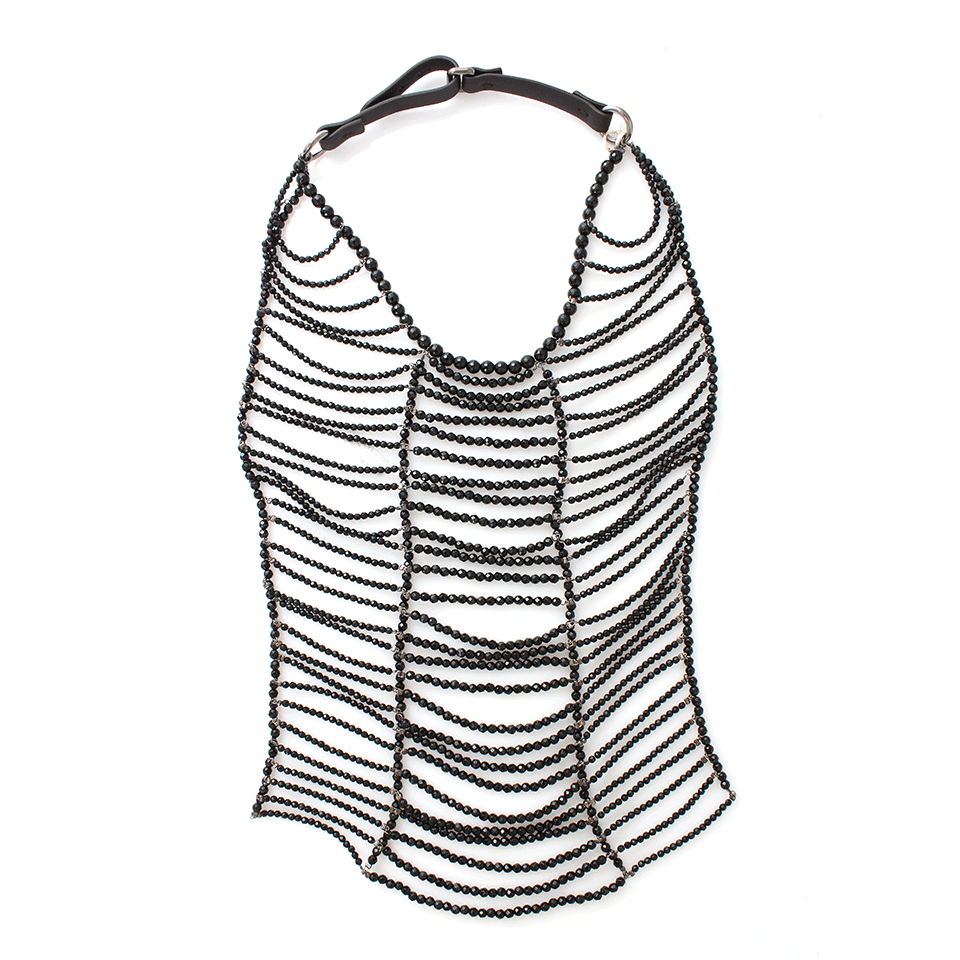 BRUNELLO CUCINELLI-Black Agate Breast Plate Necklace-BLACK