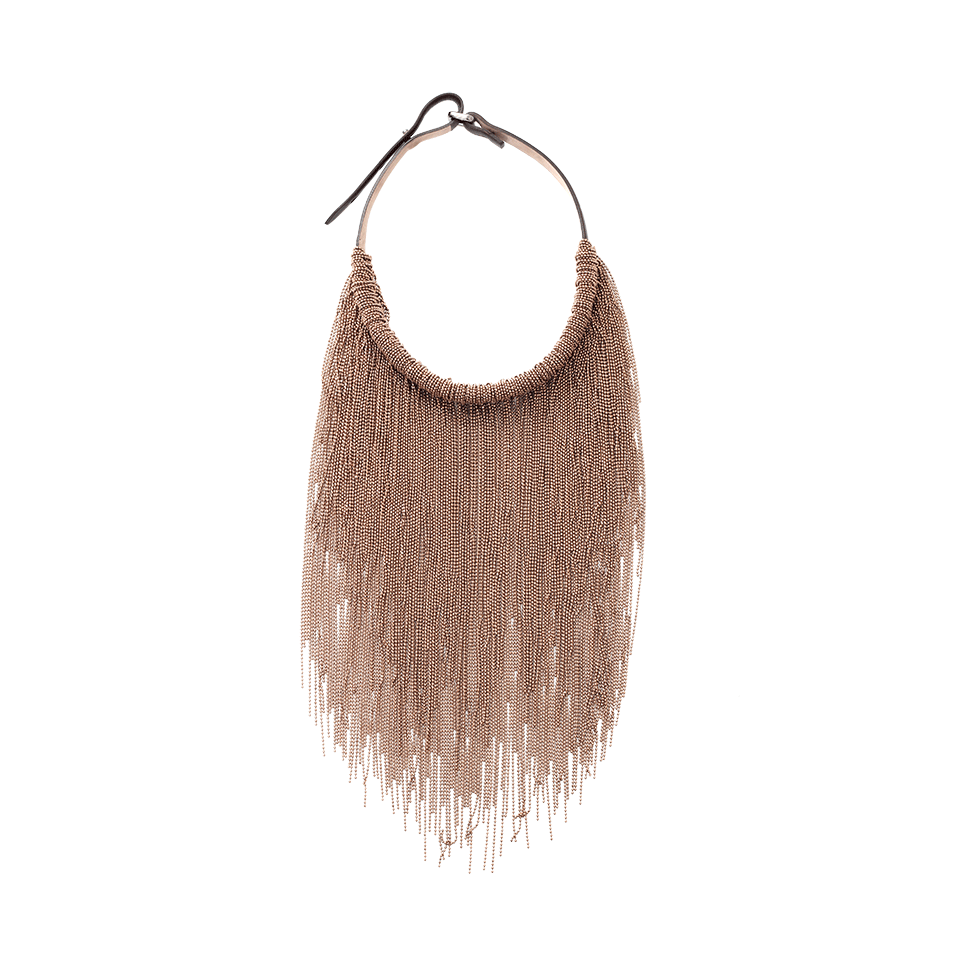 BRUNELLO CUCINELLI-Monili Fringe Necklace-GOLD