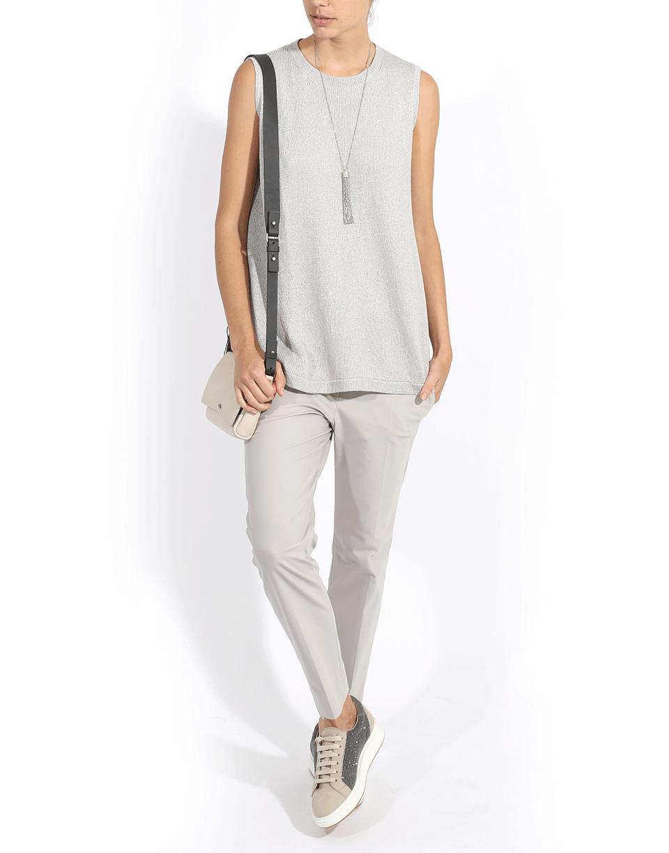 BRUNELLO CUCINELLI-Monili Fringe Tassel Necklace-SILVER