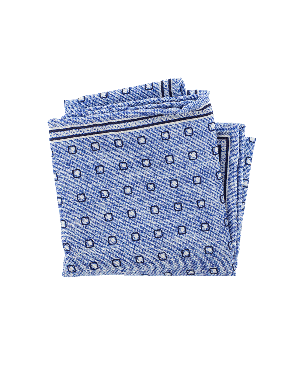 BRUNELLO CUCINELLI-Pocket Square-LBLU/WHT