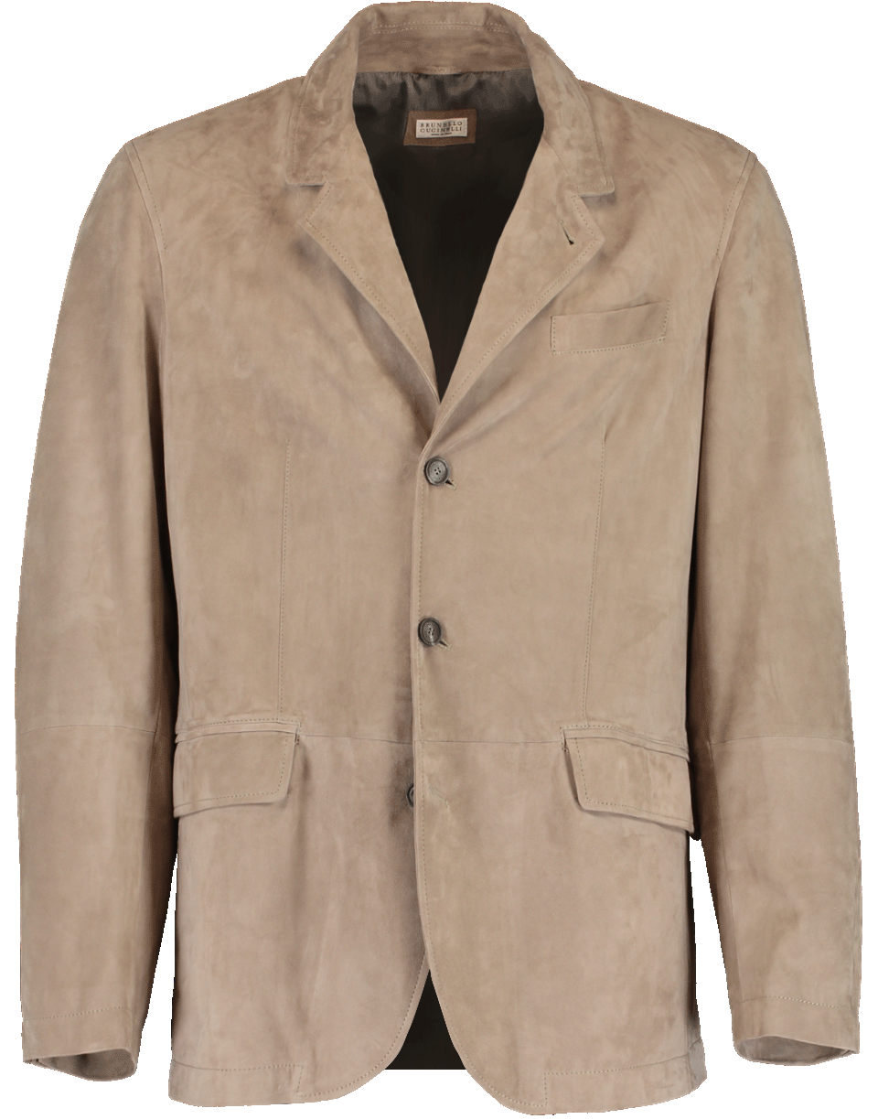 BRUNELLO CUCINELLI-Suede Sport Coat-