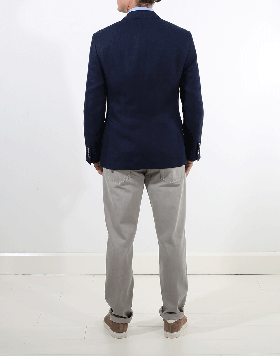 BRUNELLO CUCINELLI-Linen Metal Button Jacket-