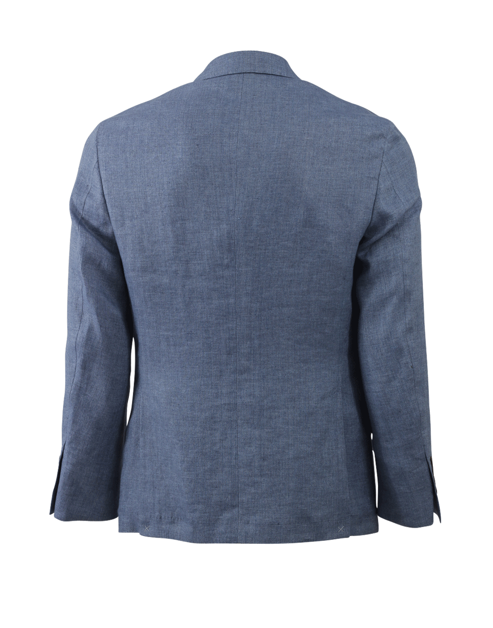 BRUNELLO CUCINELLI-Chambray Herringbone Jacket-