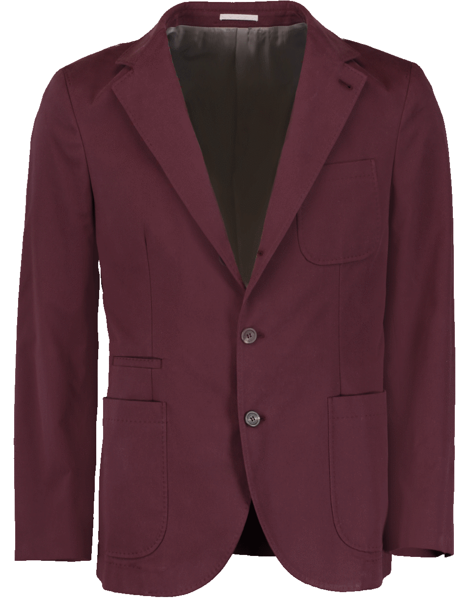 BRUNELLO CUCINELLI-Pick Stitched Jacket-