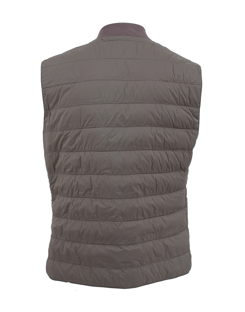 BRUNELLO CUCINELLI-Men's Reversible Windowpane Vest-