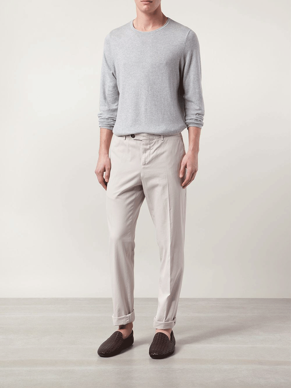 BRUNELLO CUCINELLI-Gabardine Trouser-