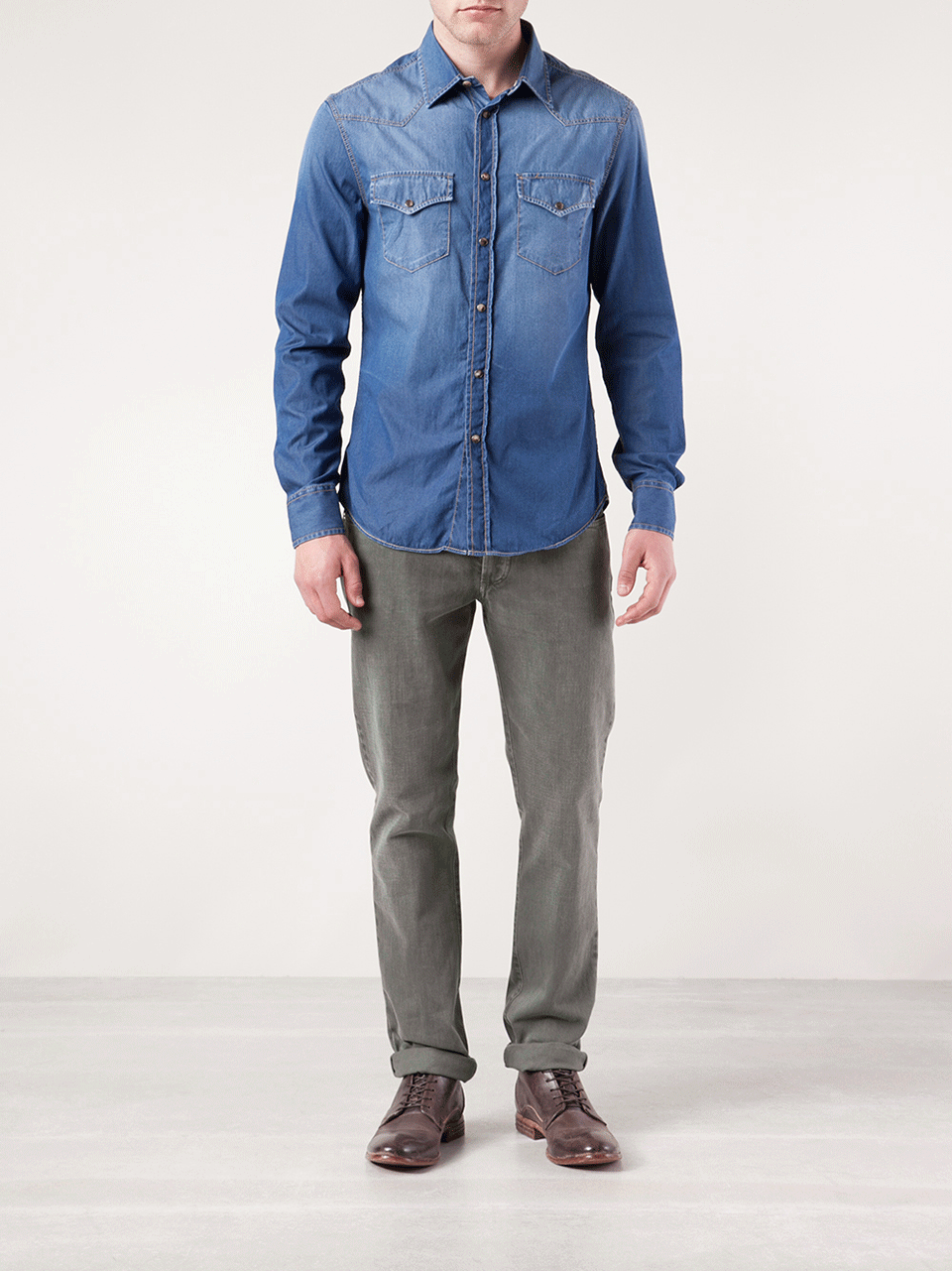 BRUNELLO CUCINELLI-Basic Fit Denim Pant-