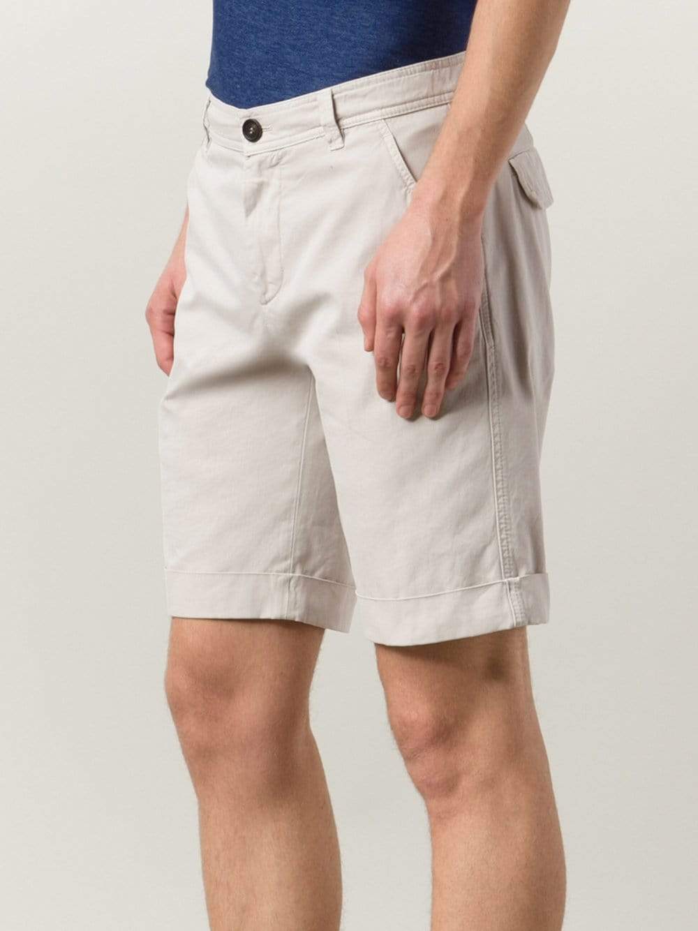 BRUNELLO CUCINELLI-Flat Front Short-