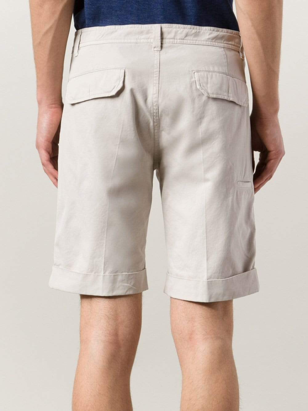 BRUNELLO CUCINELLI-Flat Front Short-