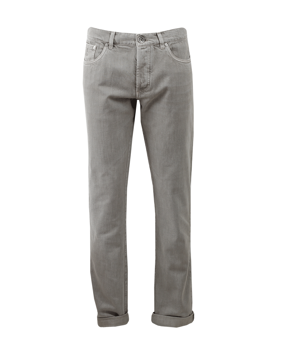 BRUNELLO CUCINELLI-Basic Fit Denim Pant-