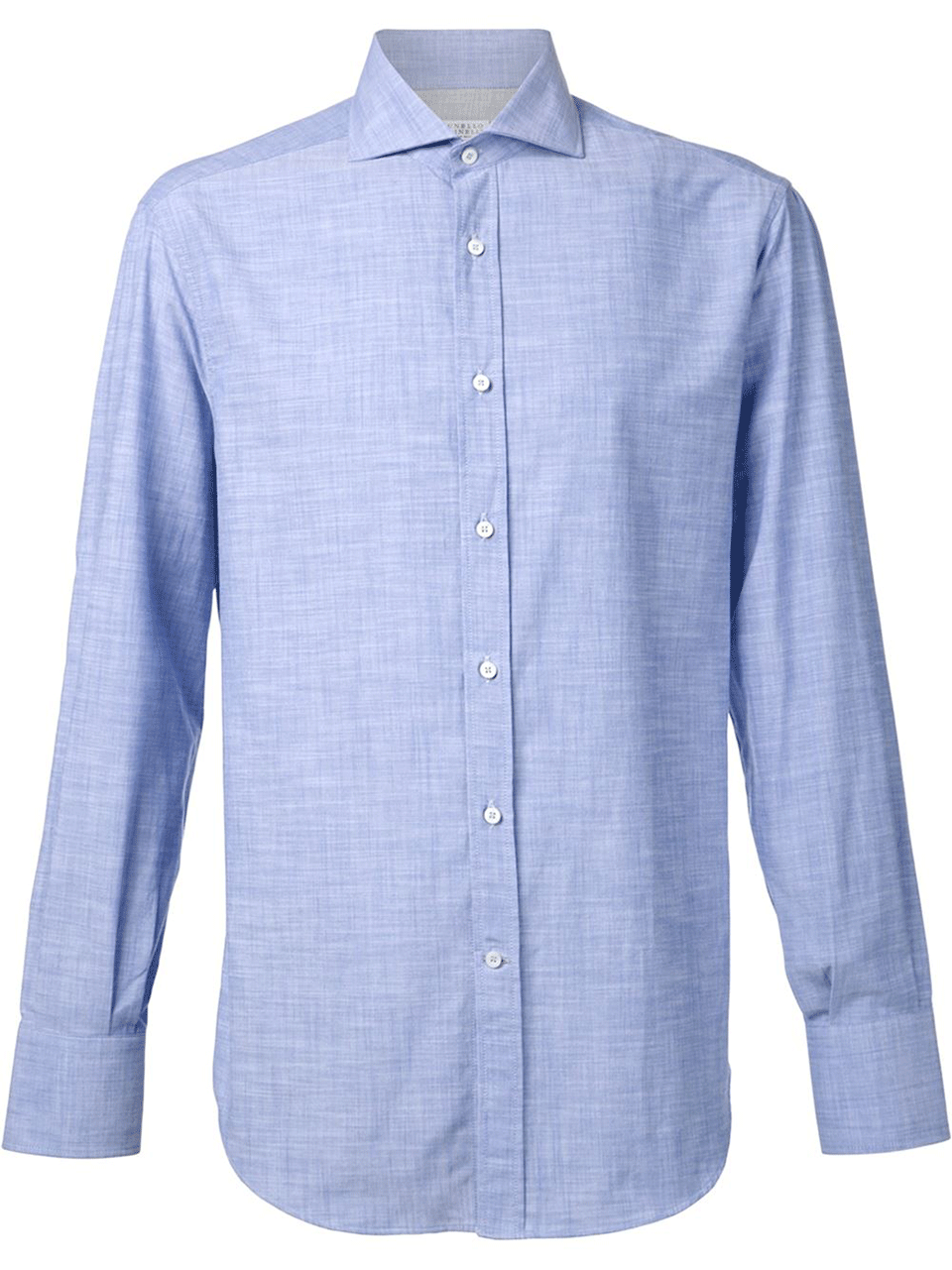 BRUNELLO CUCINELLI-Spread Collar Oxford Shirt-