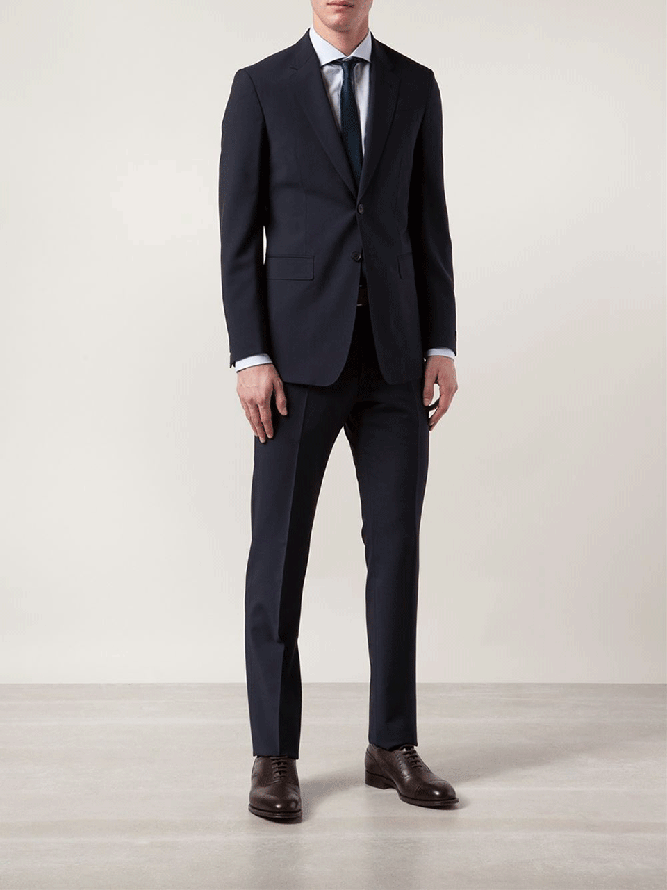 BRUNELLO CUCINELLI-Spread Collar Cotton Shirt-