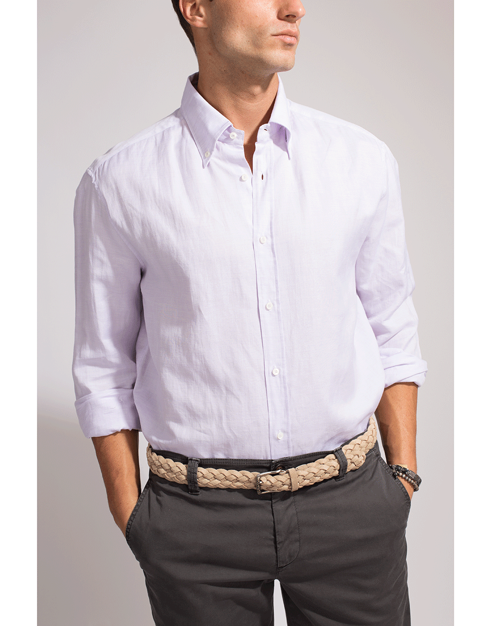 BRUNELLO CUCINELLI-Cotton And Linen Button Down Shirt-