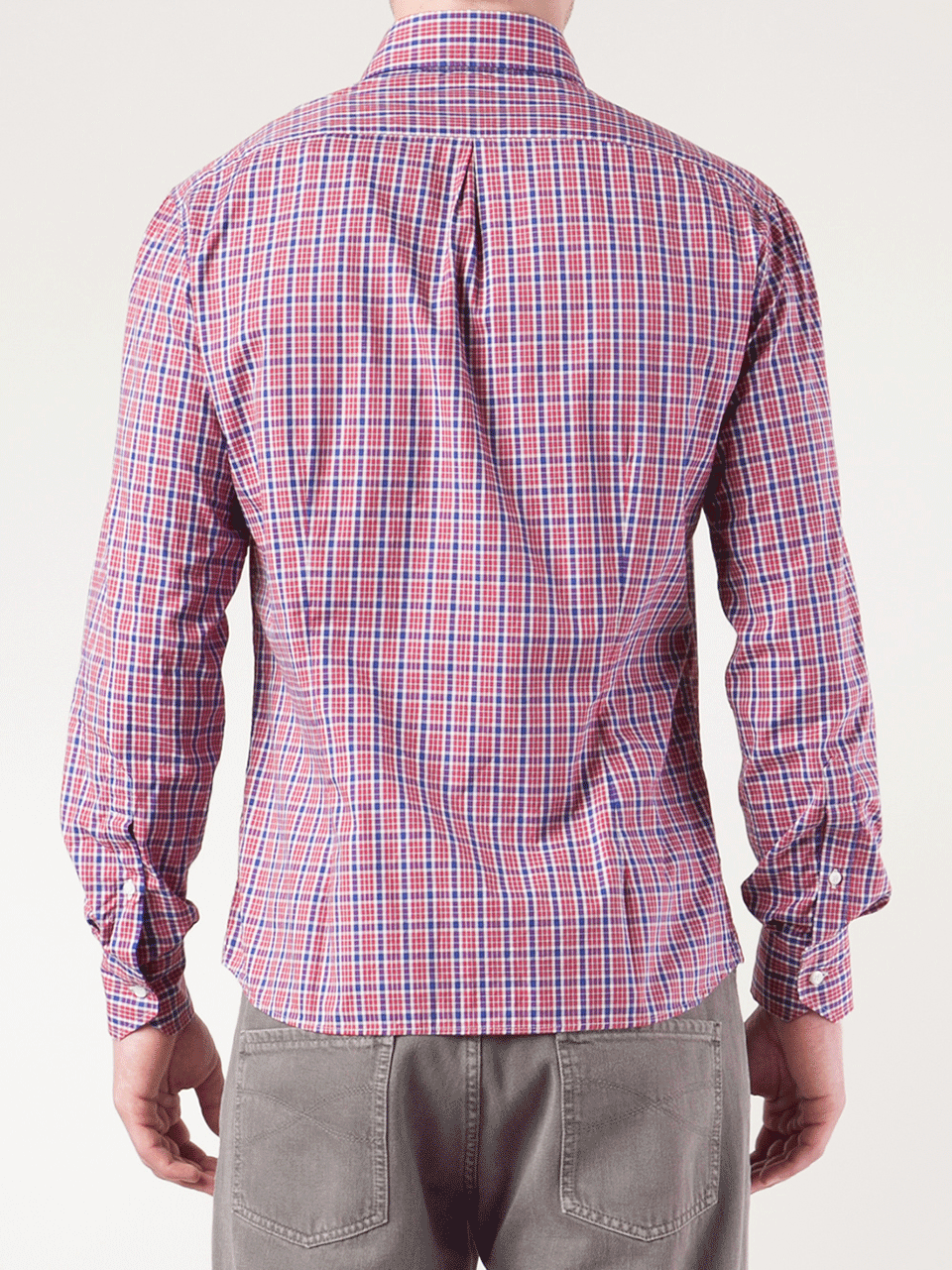 BRUNELLO CUCINELLI-Plaid Button Down Shirt-