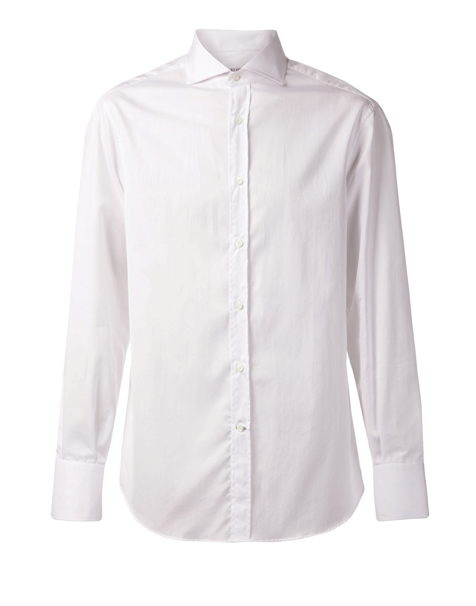 BRUNELLO CUCINELLI-Spread Collar Solid Shirt-