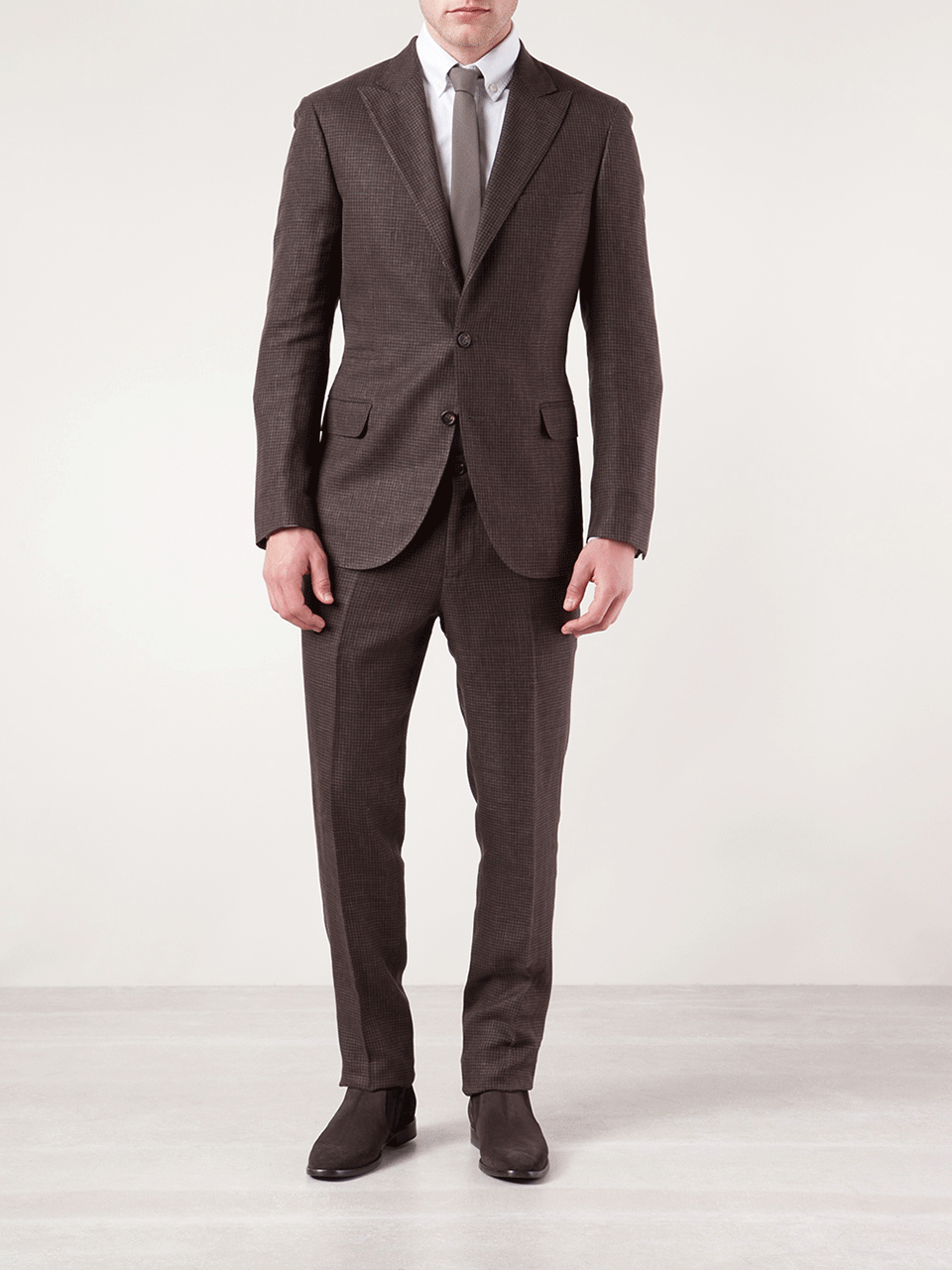 BRUNELLO CUCINELLI-Mini Check Suit-