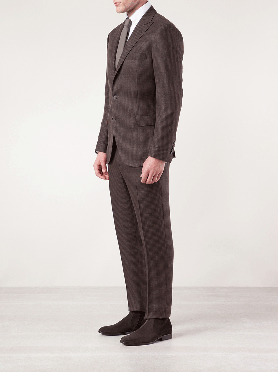 BRUNELLO CUCINELLI-Mini Check Suit-